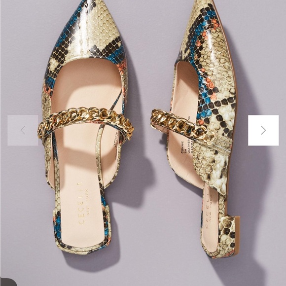 Cecilia New York chain Slides 6.5. Anthropologie - Picture 1 of 8
